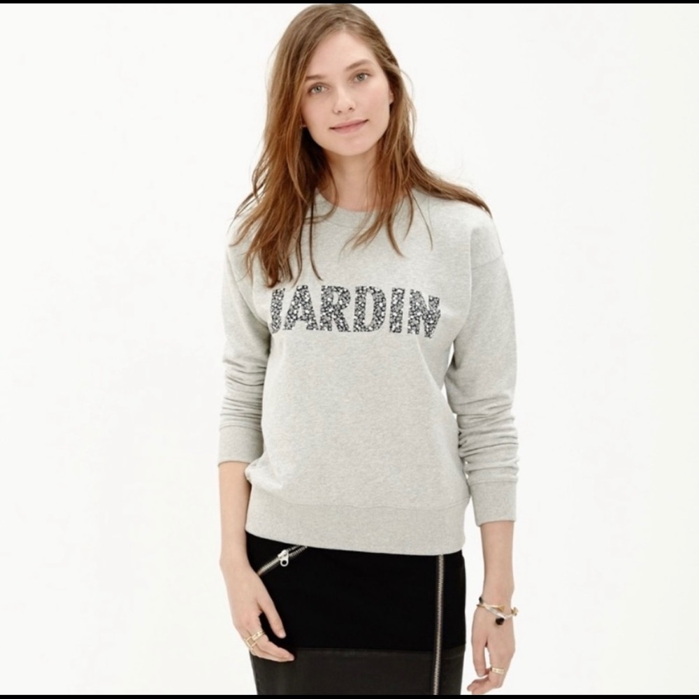 Madewell Jardin gray sweatshirt size XS